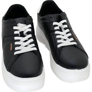 Dr. Scholl's Sadie Platform Sneakers Black Faux Leather Women US 10M
